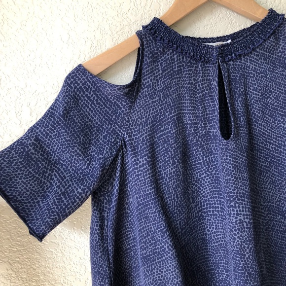 Upcycled custom overdye Derek Lam 10 Crosby silk cutout blouse 2 - Picture 2 of 6